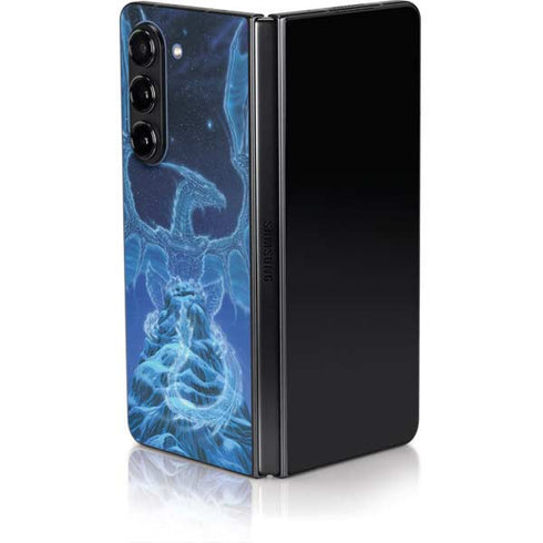 Ed Beard Jr. Winter Spirit Dragon by Ed Beard Jr Galaxy Z Fold5 5G Skin